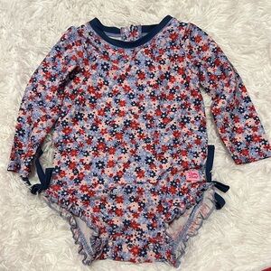 Ruffle Butts Rash Guard Swimsuit (Size 12-18 Months)